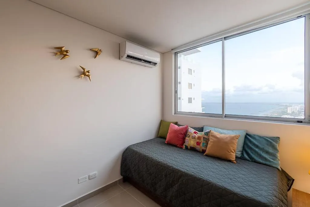 Galeria Caribe 2 Habitaciones En Piso 24 Cerca De La Playa Y Centro Historico Cartagena 0*,  コロンビア