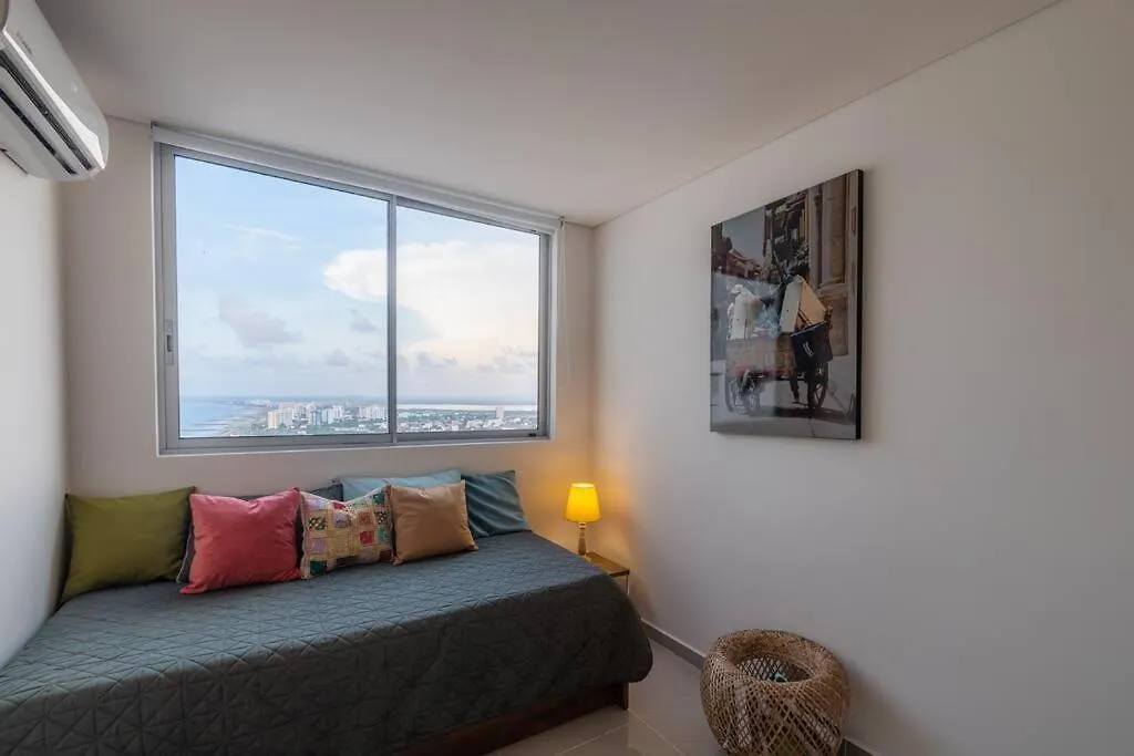 Apartment Galeria Caribe 2 Habitaciones En Piso 24 Cerca De La Playa Y Centro Historico Cartagena