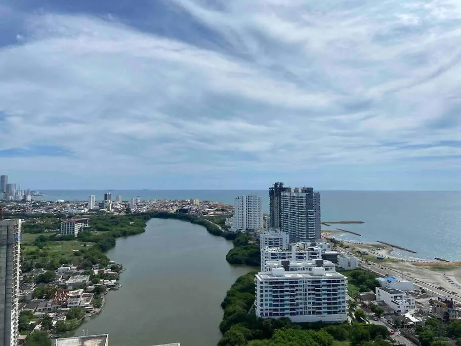Galeria Caribe 2 Habitaciones En Piso 24 Cerca De La Playa Y Centro Historico Cartagena 0*,