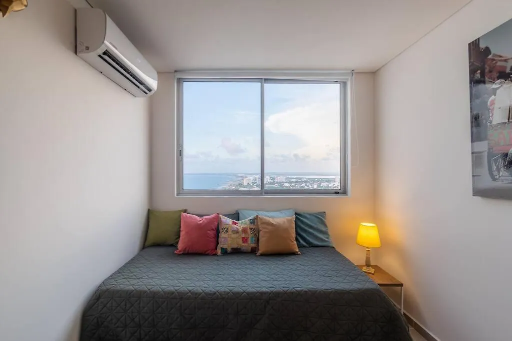 Apartment Galeria Caribe 2 Habitaciones En Piso 24 Cerca De La Playa Y Centro Historico Cartagena Colombia