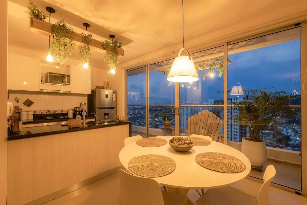Apartment Galeria Caribe 2 Habitaciones En Piso 24 Cerca De La Playa Y Centro Historico Cartagena